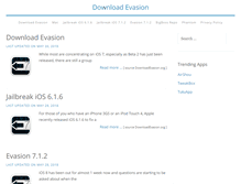 Tablet Screenshot of downloadevasion.org